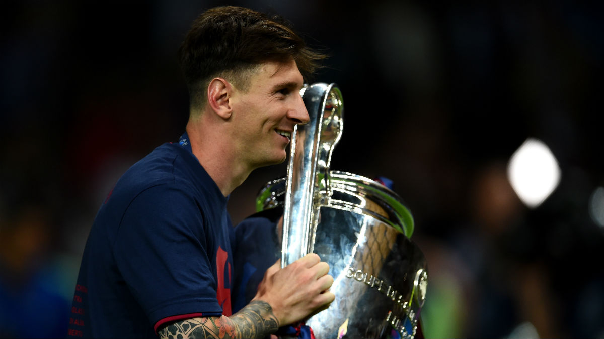 La leyenda de Messi- se va del Barcelona con 34 títulos en 20 años. (Getty)