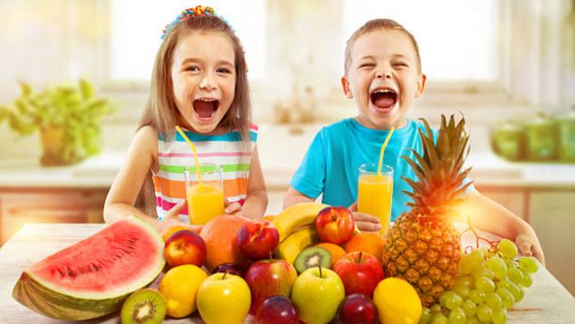 frutas verduras niños verano