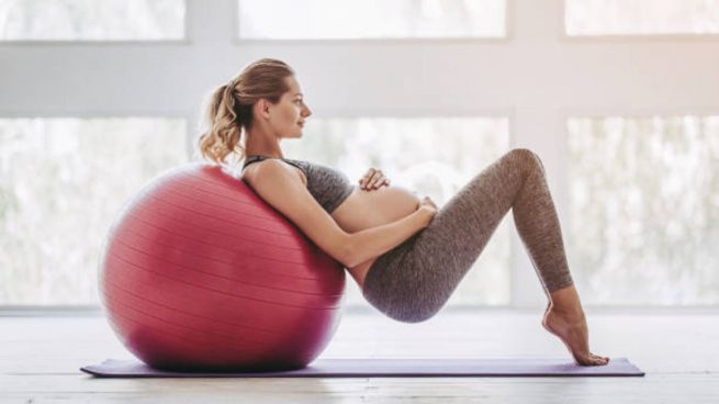 ejercicios fitball embarazo