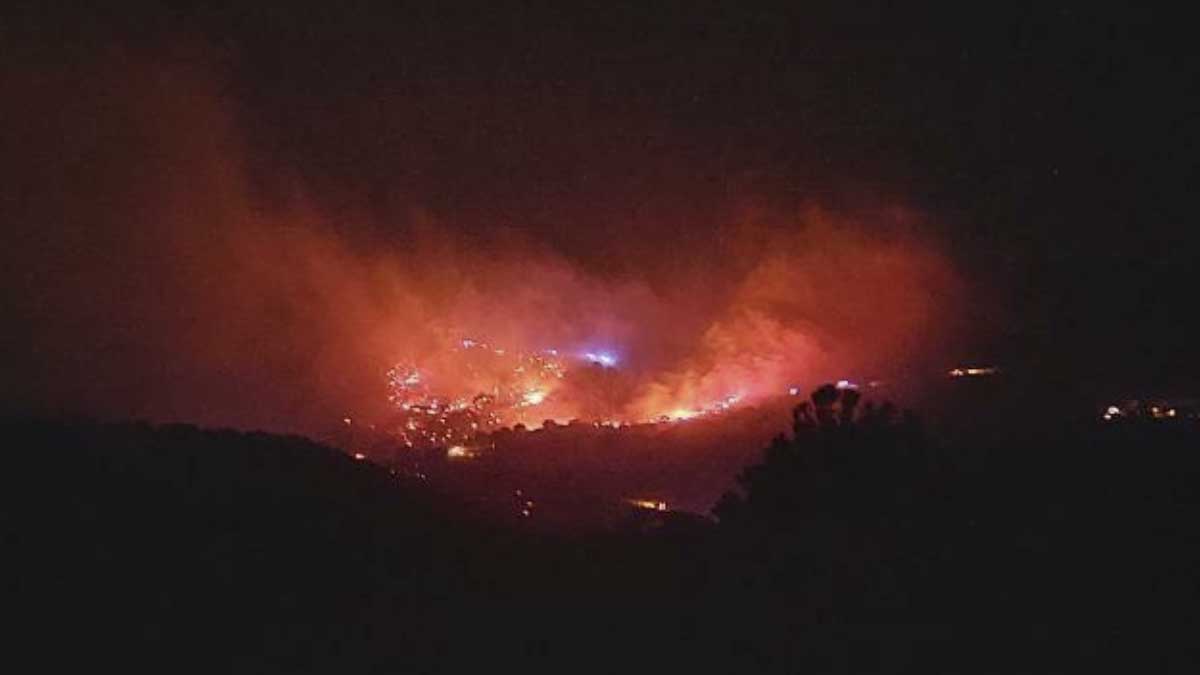 Incendio en Robledo de Chavela, Madrid.