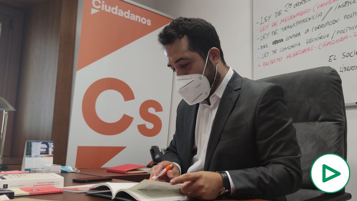 Fran Carrillo, portavoz adjunto de Ciudadanos en el Parlamento de Andalucía.