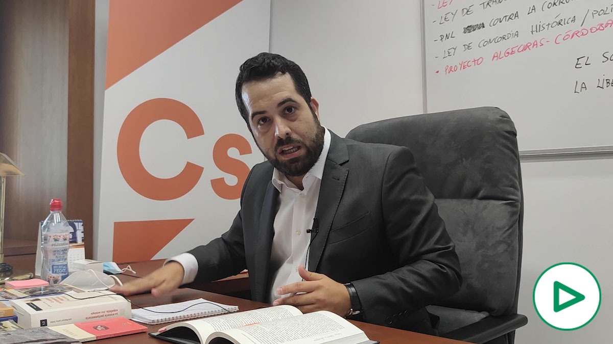 Fran Carrillo, portavoz adjunto de Ciudadanos en el Parlamento de Andalucía.