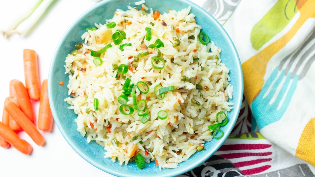 Receta de arroz tres delicias vegano