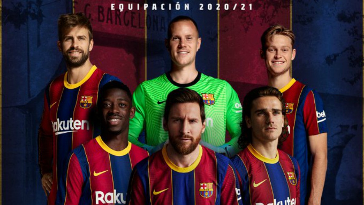 El Barcelona promociona la nueva camiseta con Messi al frente. (fcbarcelona.cat)