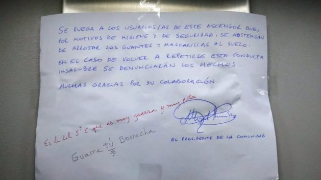 Twitter: Prohíben tirar mascarillas al suelo y reciben esta respuesta: “Guarra tú, borracha”