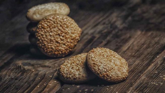 Galletas árabes de sésamo y yogur