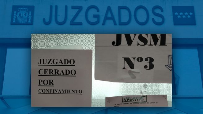 Juzgado de Violencia de Género confinado.