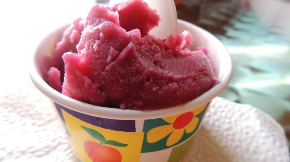 Receta de helado de vino tinto