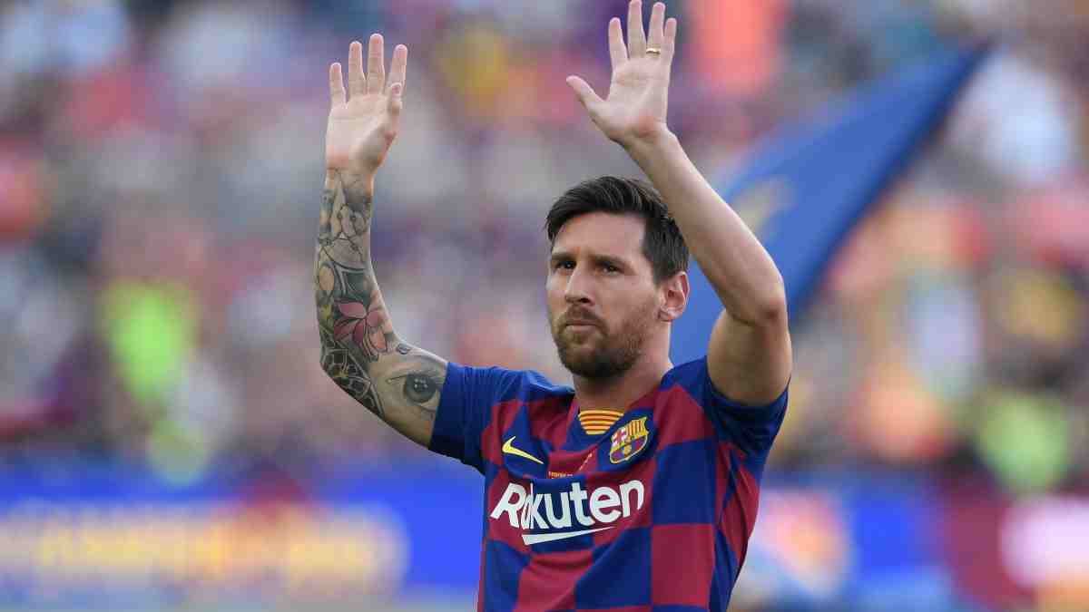 Leo Messi con el Barcelona. (AFP)