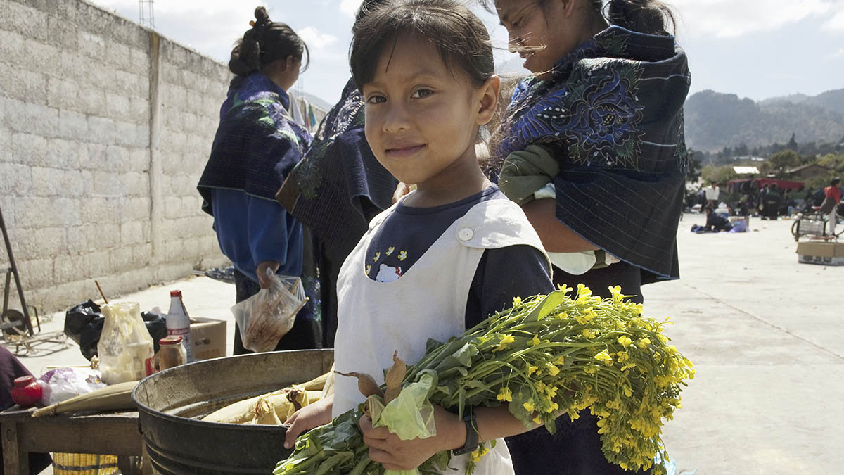 Una niña del pueblo indígena tzotzil.