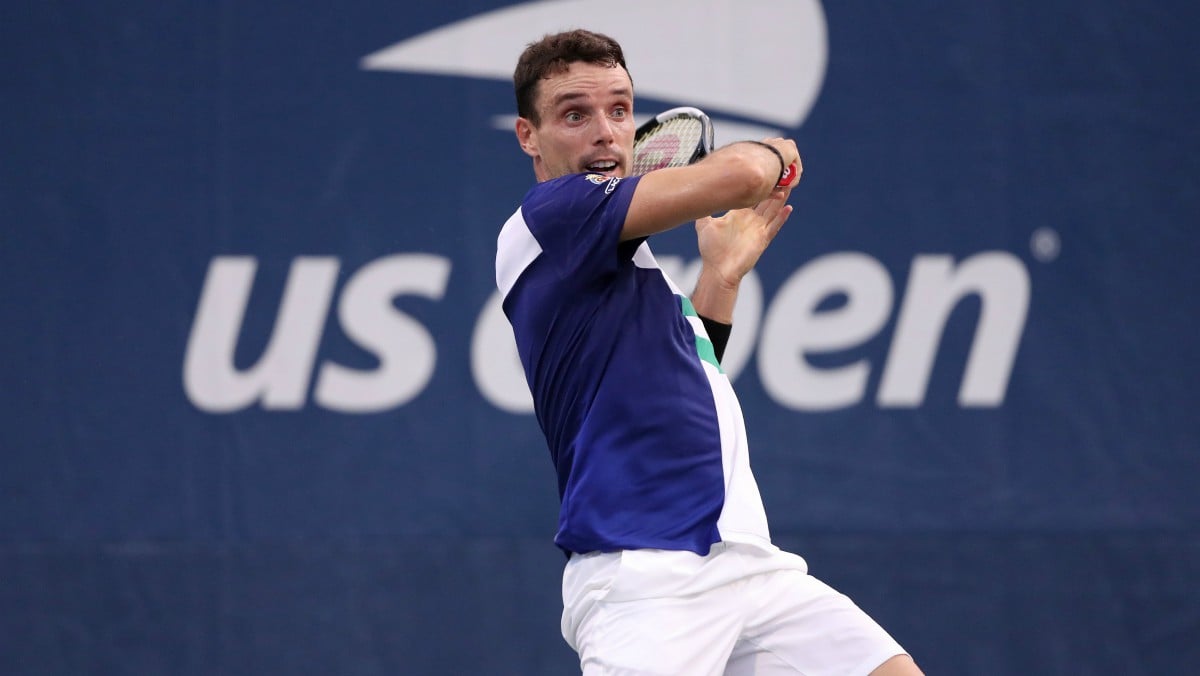 Roberto Bautista, en un partido en el US Open. (Getty)