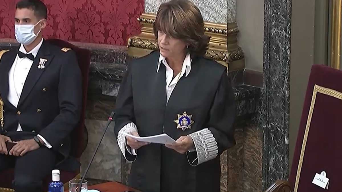 La fiscal general del Estado, Dolores Delgado, durante la apertura del año judicial. Foto: EP