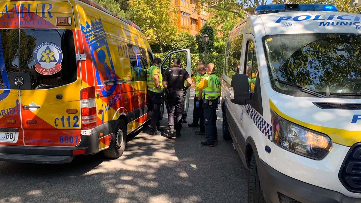 Despliegue tras el atropello en Aravaca (Foto: EP)