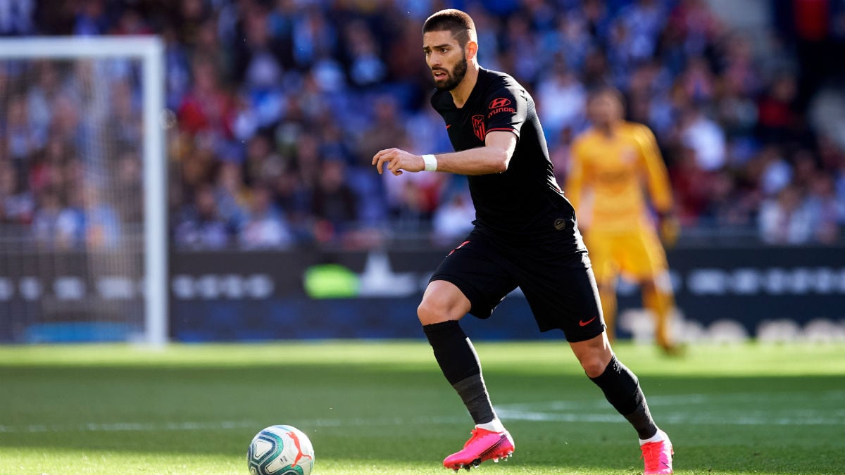 Carrasco, en un partido con el Atlético de Madrid esta temporada. (Getty)