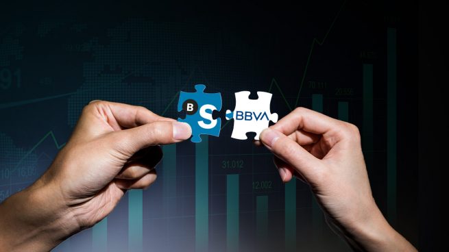 El mercado ve con buenos ojos una futura fusión entre BBVA y Banco Sabadell