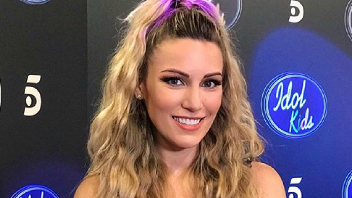 Edurne, en las grabaciones de ‘Idol Kids’.