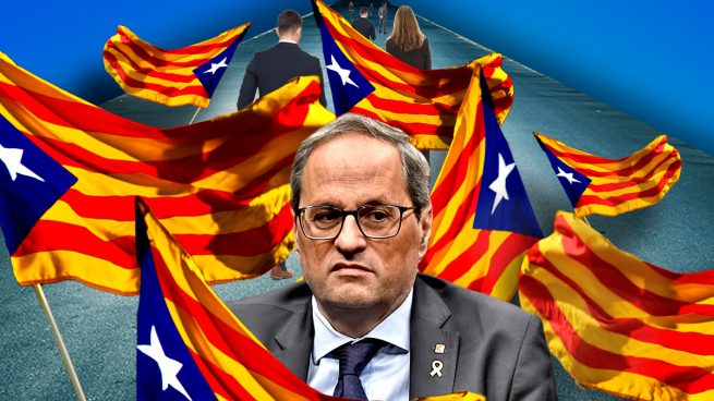 Los empresarios de Cataluña exigen en la Diada a Torra que no ahuyente a los clientes españoles