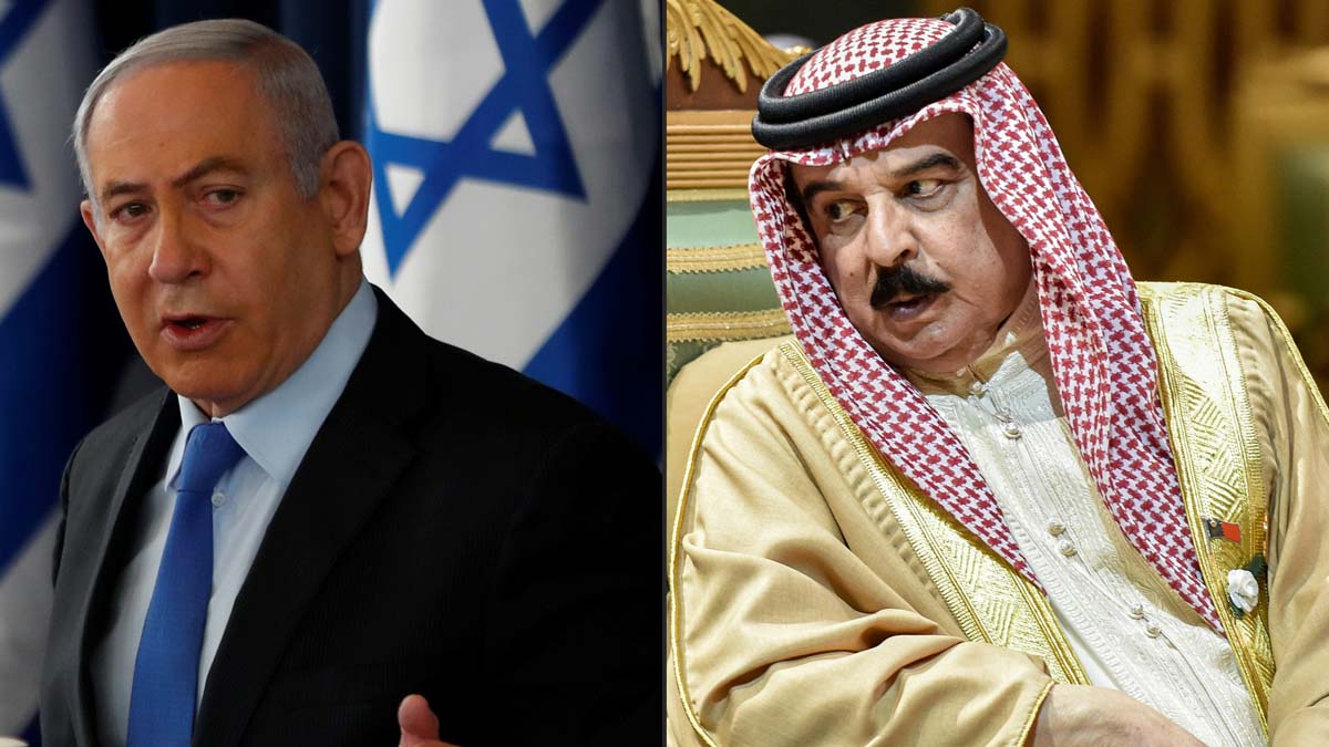 Netanyahu y Hamad bin Isa Al Khalifa, rey de Baréin (Foto: AFP)