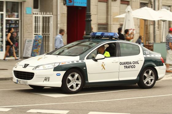 Un vehículo de la Guardia Civil.
