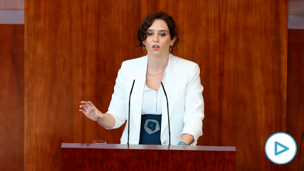 Isabel Díaz Ayuso en la Asamblea de Madrid