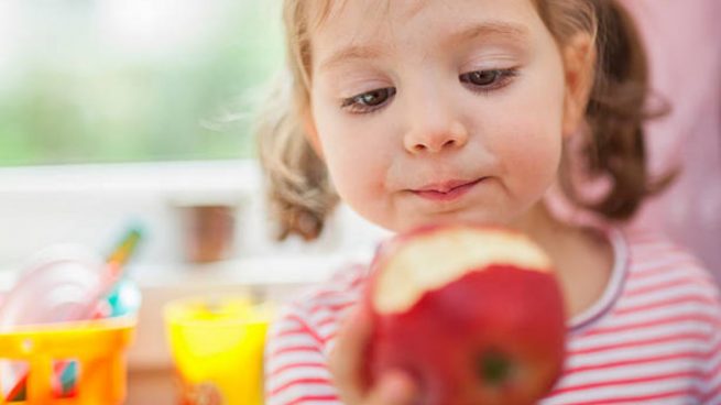 frutas hora recreo niños