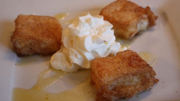 Torrijas de plátano, canela y anís sin azúcar