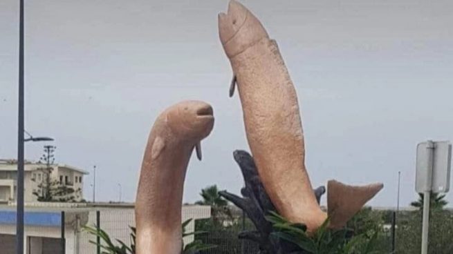 Facebook: Marruecos retira unas esculturas de peces porque parecen penes