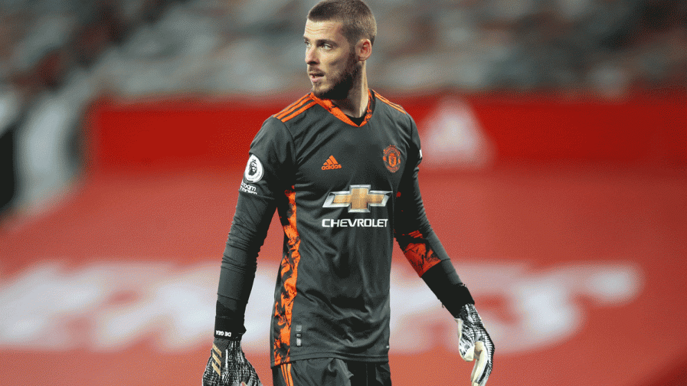 De Gea, durante el partido ante el Crystal Palace en Old Trafford (Getty)