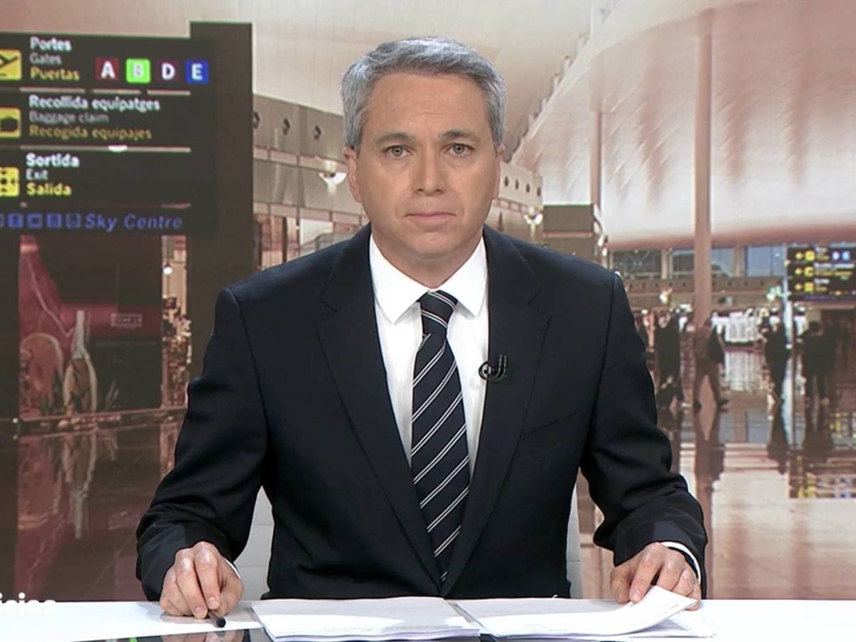 Vicente Vallés en los Informativos de Antena 3