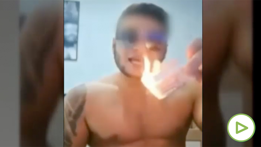 Detenido el ladrón que quemaba billetes en las redes