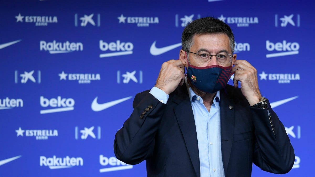 Josep María Bartomeu, durante un acto. (AFP)