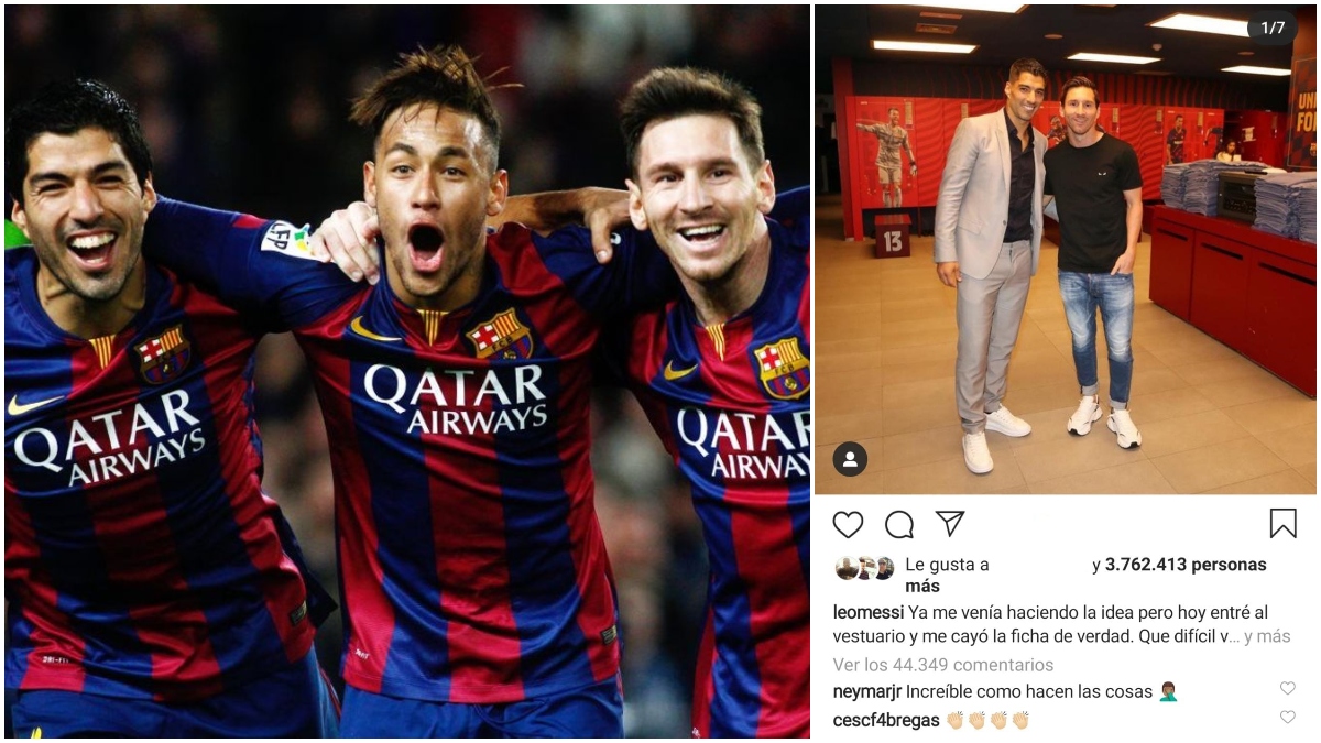 Suárez, Neymar, Messi y el mensaje del brasileño.