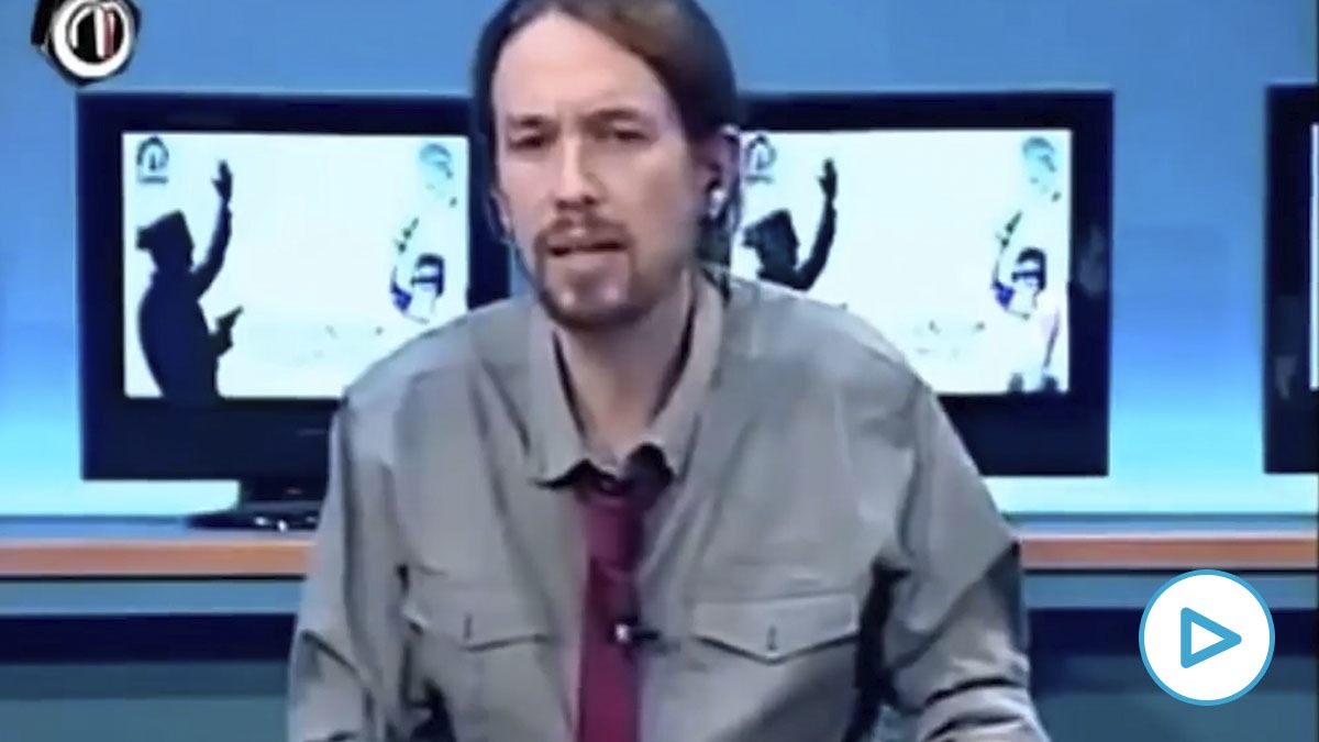 Así se emocionaba Pablo Iglesias de cómo se pateaba un policía por parte de los que intentaban asaltar el Congreso.