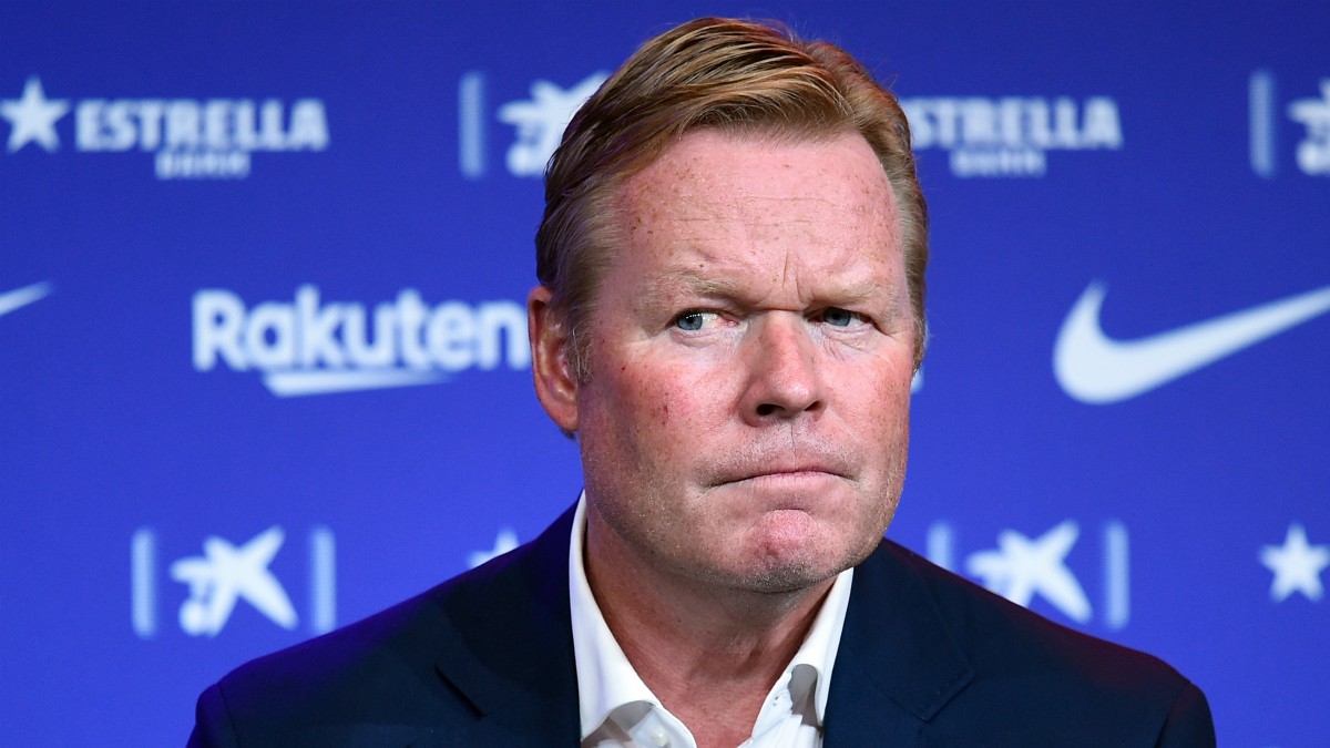 Koeman, en el día de su presentación. (AFP)