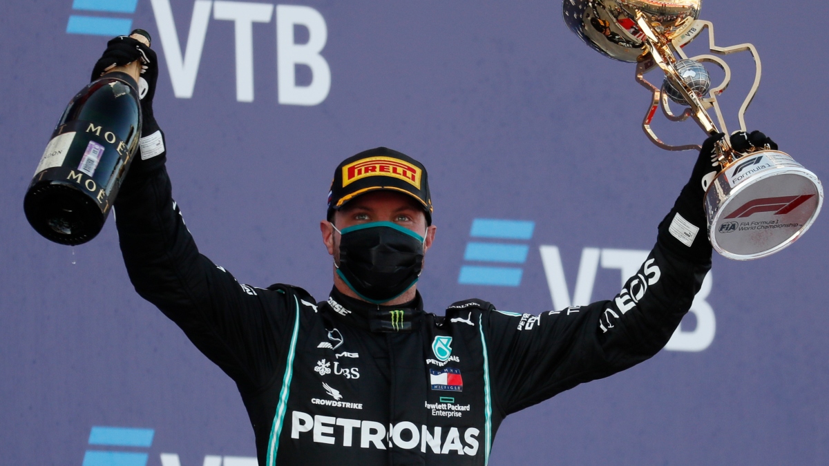 Valtteri Bottas gana el Gran Premio de Rusia. (AFP)