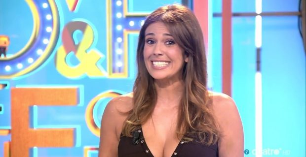 Cristina Plaza en su etapa como reportero del programa 'Dani&Flo' en Cuatro 