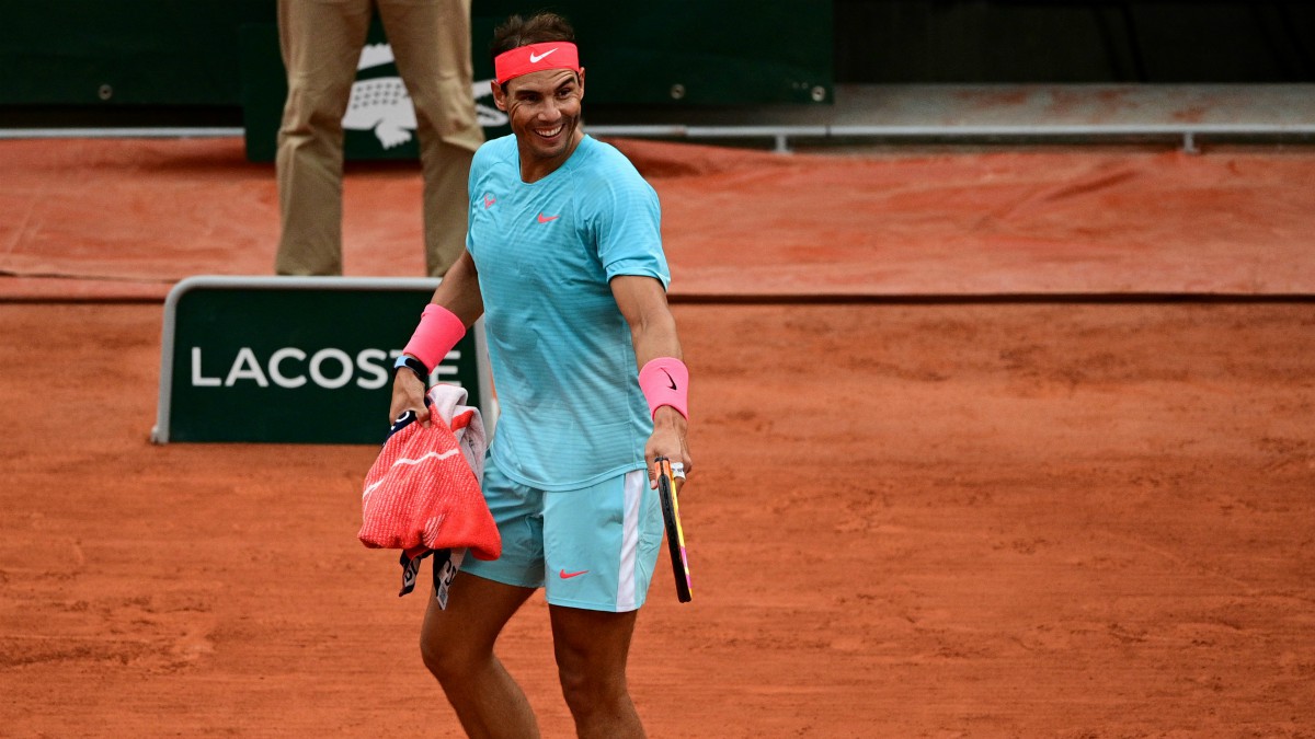 Rafael Nadal, en el partido ante Gerasimov. (Getty)