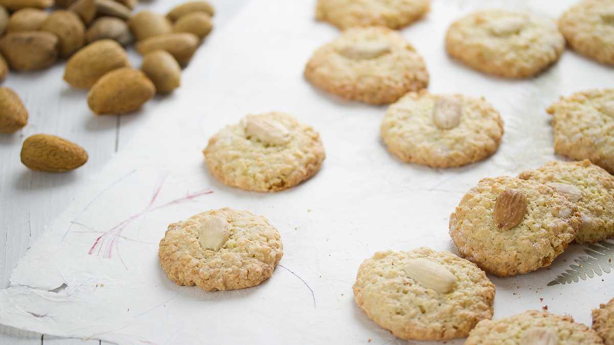 Receta de Galletas de almendras y sésamo