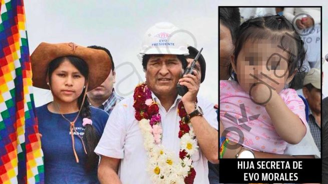 Evo Morales acompañado de la quinceañera con la que tuvo una hija secreta.
