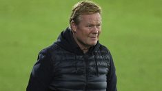 Koeman durante el Celta – Barcelona. (Getty)