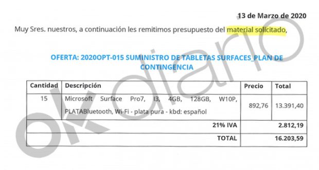 El Ayuntamiento socialista de Santiago dotó de tablets de 1.000 € a su Gobierno en plena pandemia