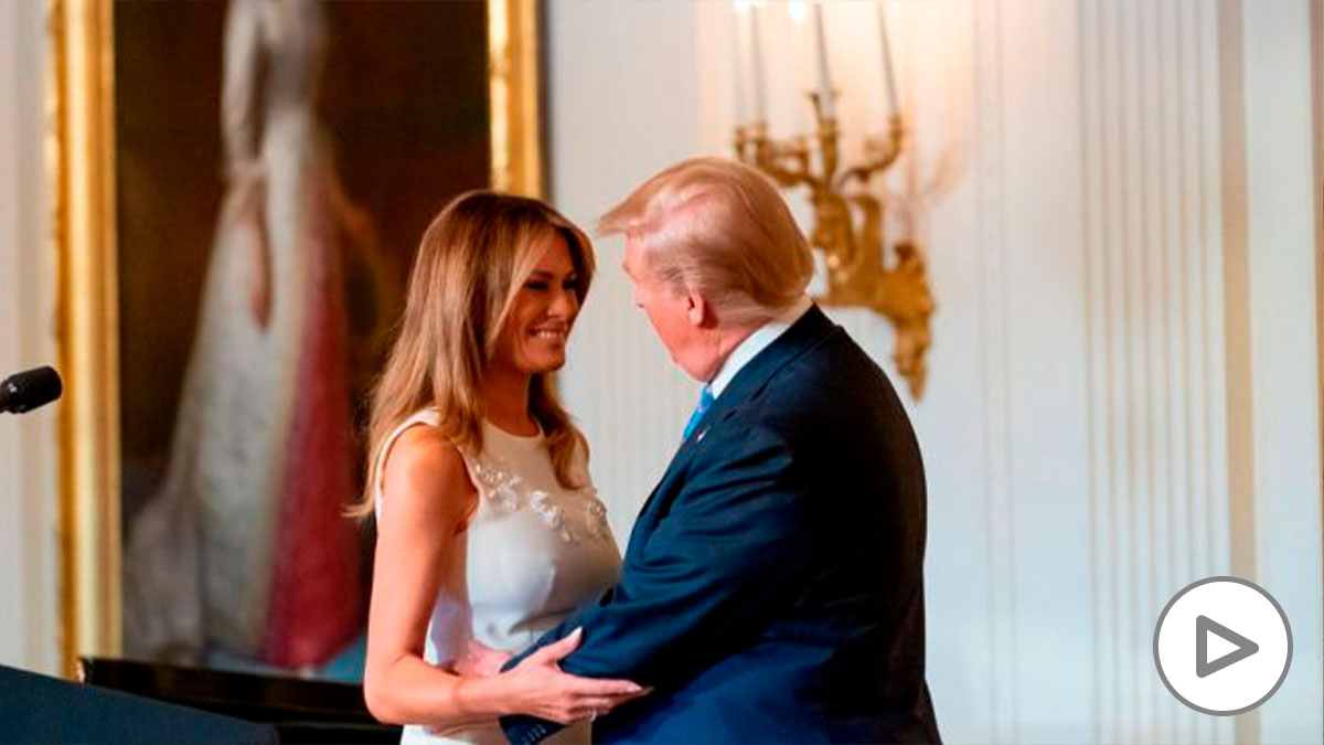 El presidente de los Estados Unidos, Donald Trump, con su mujer Melania. Foto: EP