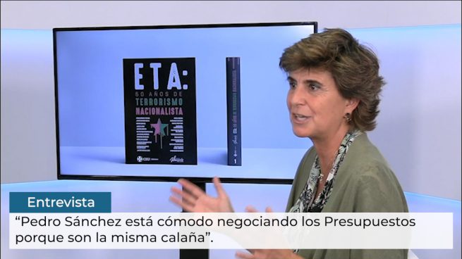 María San Gil: «Sánchez está cómodo negociando con Bildu porque son la misma calaña»