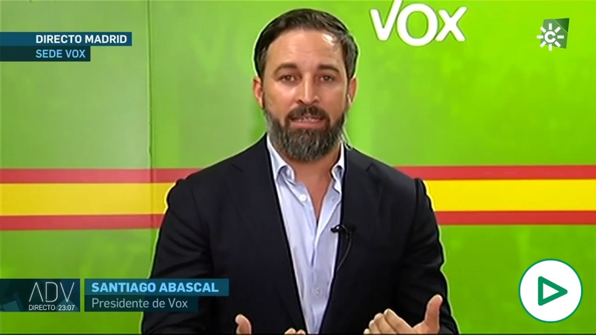 Santiago Abascal, líder de Vox.