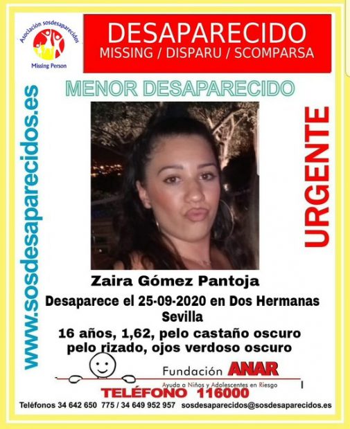 Buscan a una joven desaparecida en Dos Hermanas el 25 de septiembre