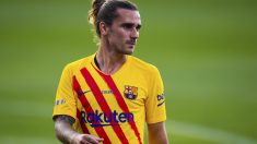 Antoine Griezmann, durante un partido de pretemporada con el Barcelona. (Getty)