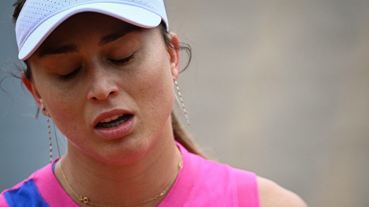 Paula Badosa durante su partido ante Siegemund en Roland Garros. (AFP)