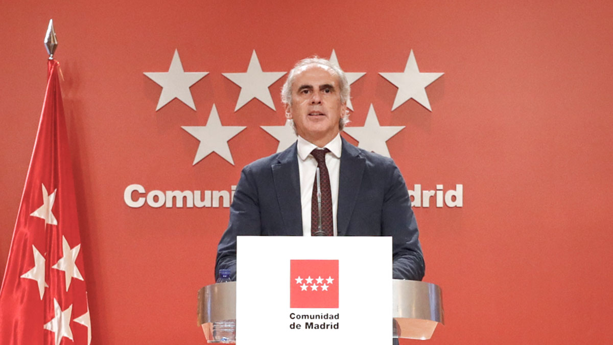 El consejero de Sanidad de la Comunidad de Madrid, Enrique Ruiz Escudero.