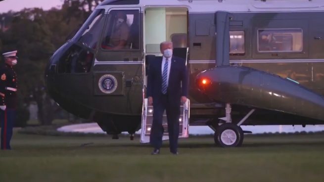 Trump abandona el hospital tras su ingreso por Covid y llega a la Casa Blanca en helicóptero