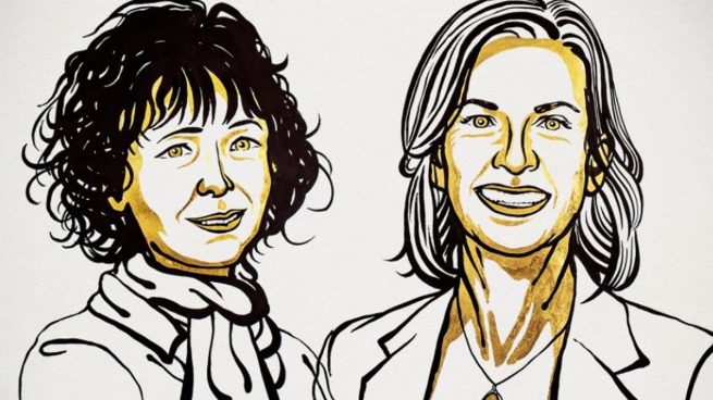 Emmanuele Charpentier y Jennifer A. Douda, ganadoras del Nobel de Química 2020.